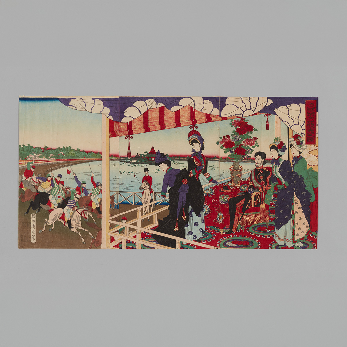 上野不忍競馬之図