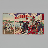 上野不忍競馬之図